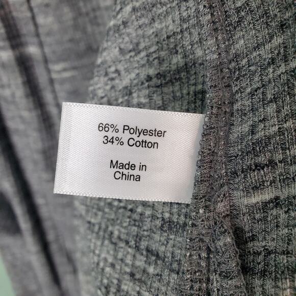 Lane Bryant Heathered Gray Long Ribbed Open Duster Cardigan Size 14 16 - Picture 4 of 5